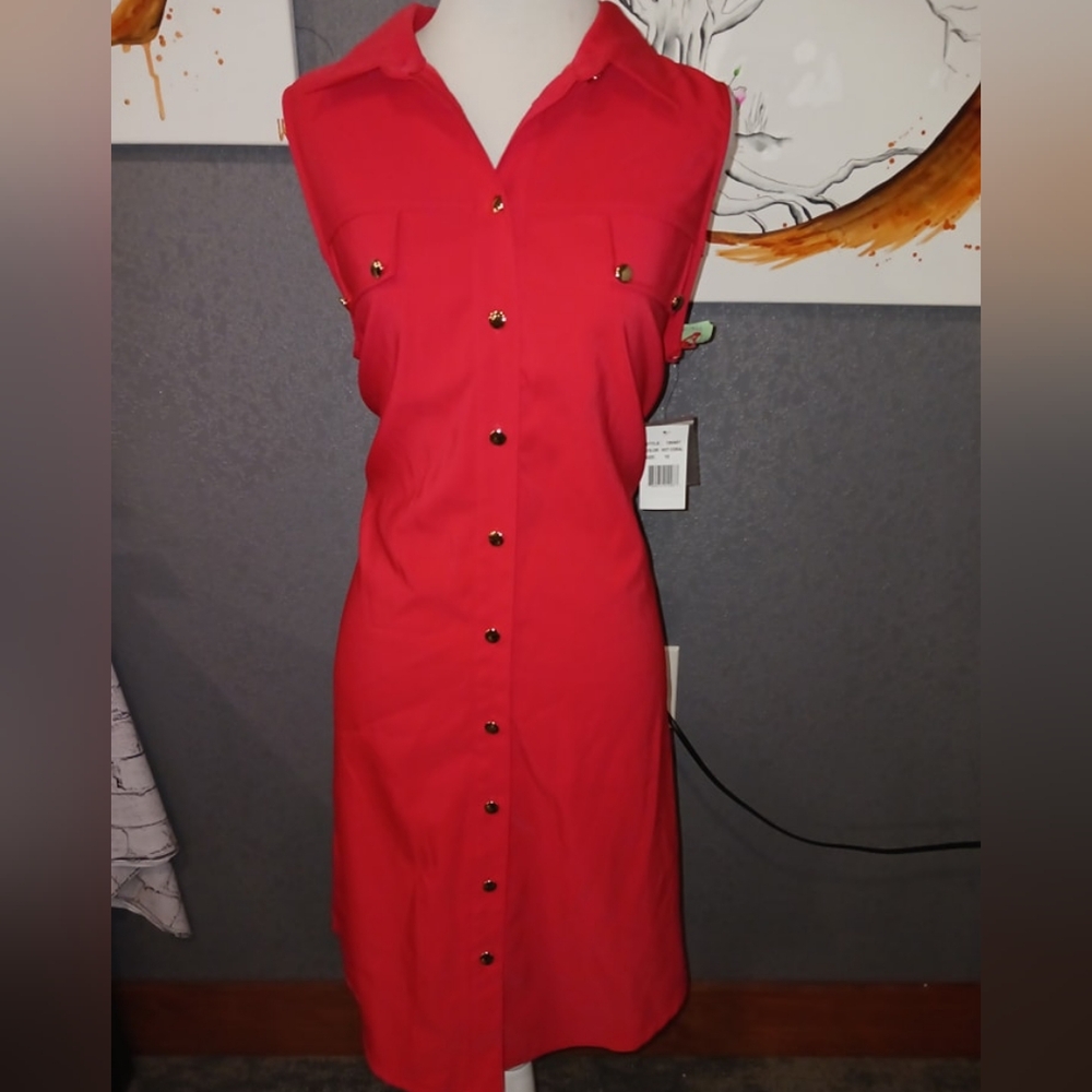 Nwt button up dress